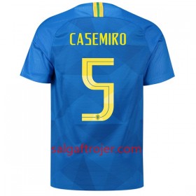 Brasilien Fodboldtrøjer Casemiro 5 Udebanesæt VM 2018